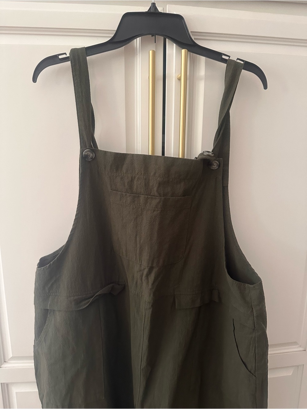 Olive Green Cotton Overalls Jumper